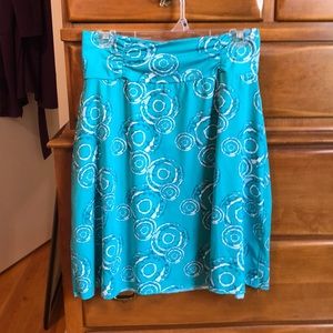 Ladies stretchy polyester knit skirt